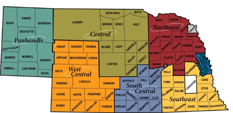 Economic Development Districts in Nebraska