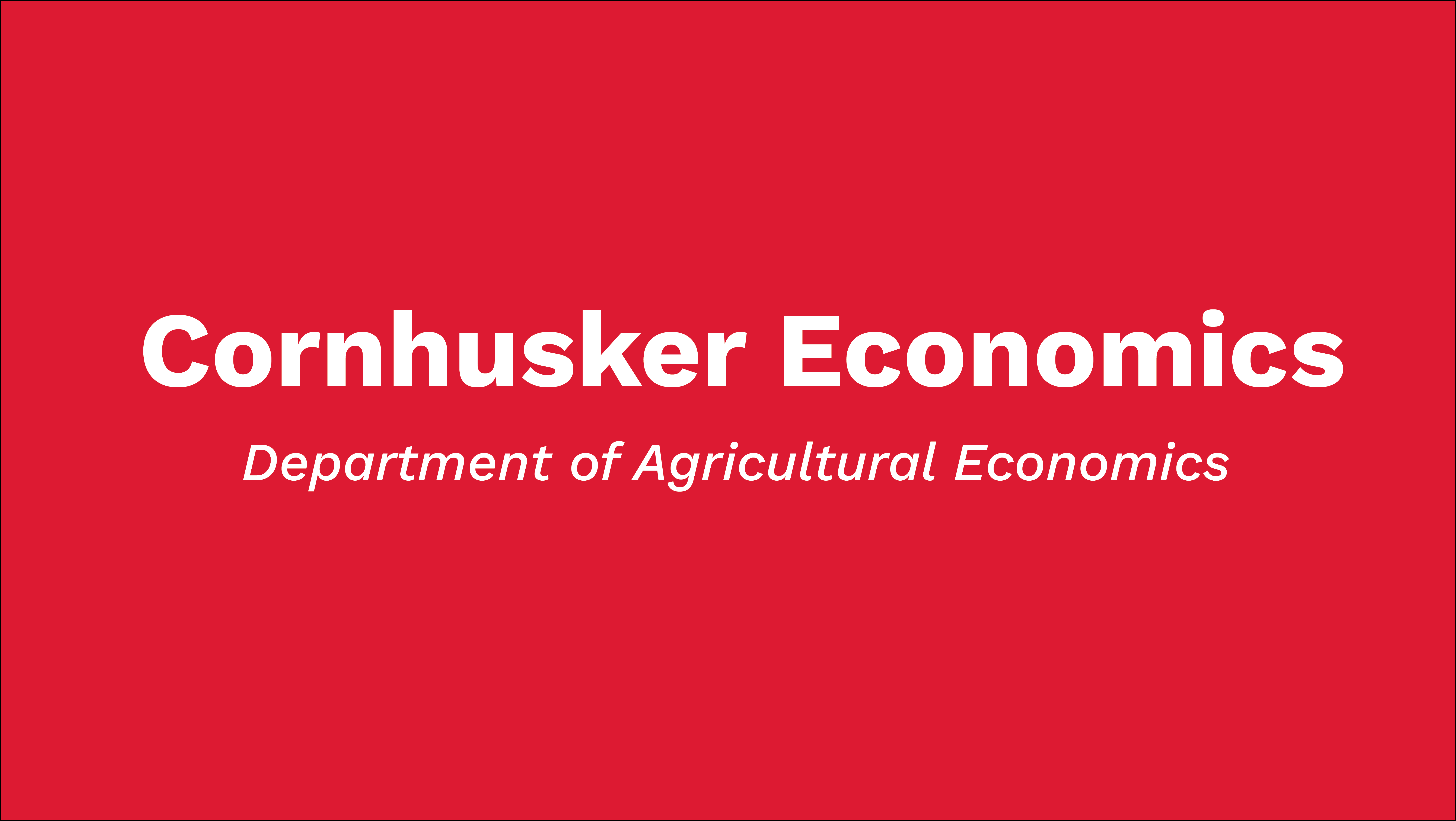 Cornhusker Economics